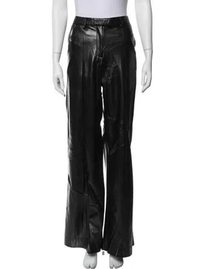 Pre-owned Aya Muse Wide Leg Pants In Black