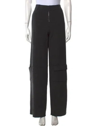 Pre-owned Aya Muse Wide Leg Pants In Black