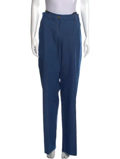 Pre-owned Aya Muse Wide Leg Pants In Blue