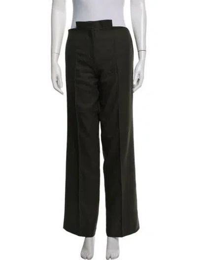 Pre-owned Aya Muse Wide Leg Pants In Green