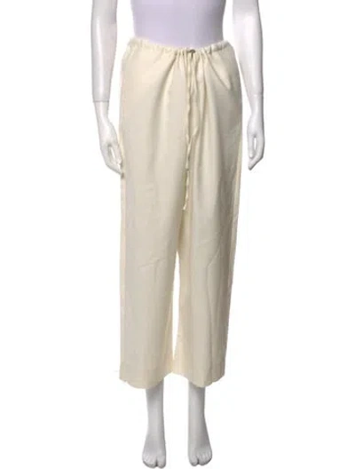 Pre-owned Aya Muse Wide Leg Pants In Neutral