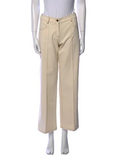 Pre-owned Aya Muse Wide Leg Pants In Neutral