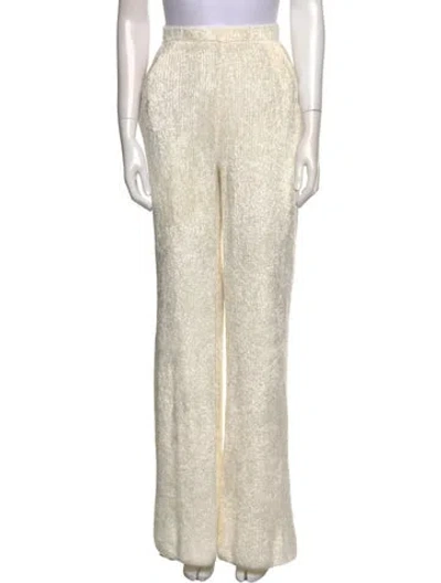Pre-owned Aya Muse Wide Leg Pants In Neutral