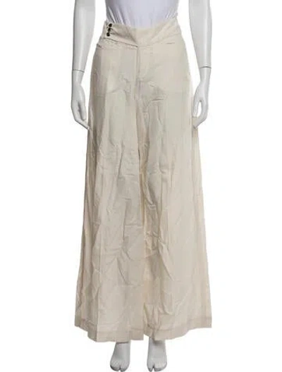 Pre-owned Aya Muse Wide Leg Pants In Neutrals