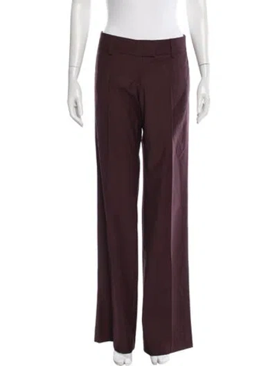 Pre-owned Aya Muse Wide Leg Pants W/ Tags In Burgundy