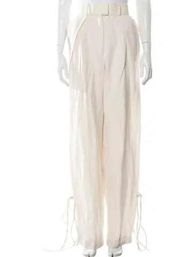 Pre-owned Aya Muse Wide Leg Pants W/ Tags In Neutral
