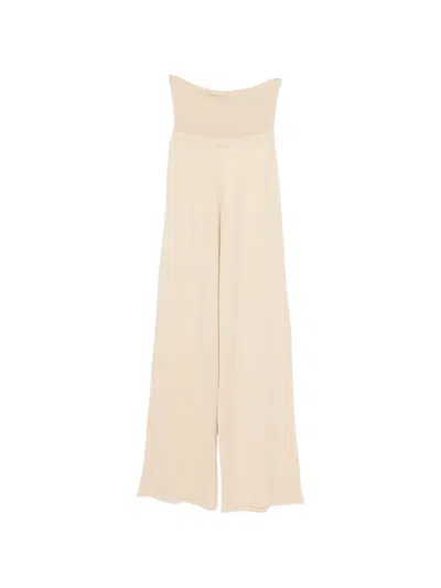 Aya Muse Wide-leg Trousers In Neutral