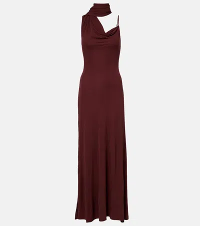 AYA MUSE WISP DRAPED MAXI DRESS