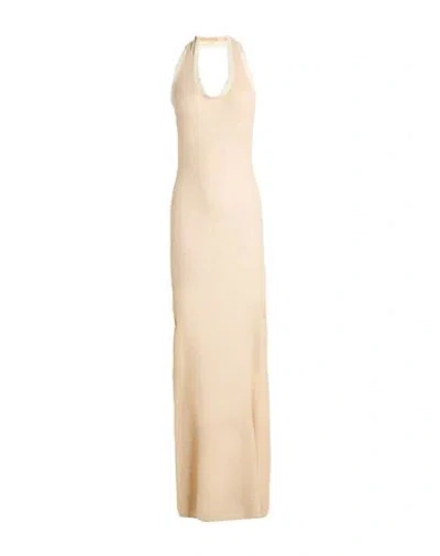 Aya Muse Woman Maxi Dress Sand Size M Merino Wool, Cashmere, Nylon In Brown