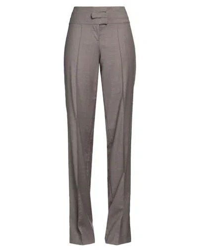 Aya Muse Woman Pants Dove Grey Size L Virgin Wool, Polyester, Lycra In Gray