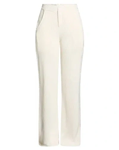 Aya Muse Woman Pants Off White Size M Linen, Cotton, Nylon