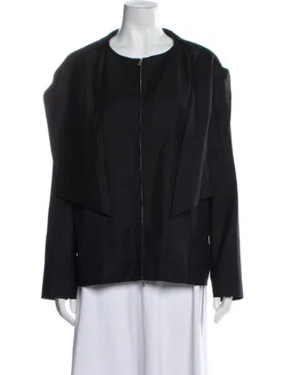 Pre-owned Aya Muse Wool Evening Jacket W/ Tags In Black