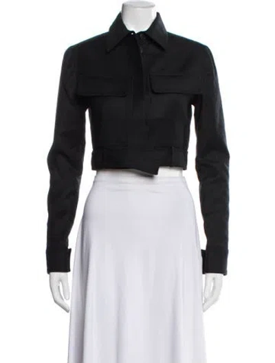 Pre-owned Aya Muse Wool Jacket In Black
