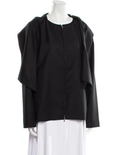 Pre-owned Aya Muse Wool Jacket W/ Tags In Black