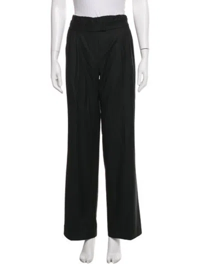 Pre-owned Aya Muse Wool Wide Leg Pants W/ Tags In Black