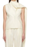 Aya Muse Wraparound T-shirt In Neutral