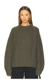 Aya Muse X Revolve Crewneck Sweater In Dark Green