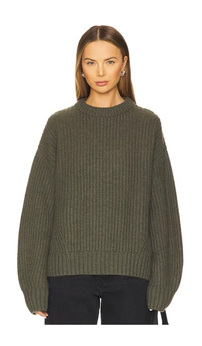 Aya Muse X Revolve Crewneck Sweater In Dark Green