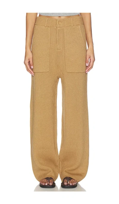 Aya Muse X Revolve Knit Trouser In Brown
