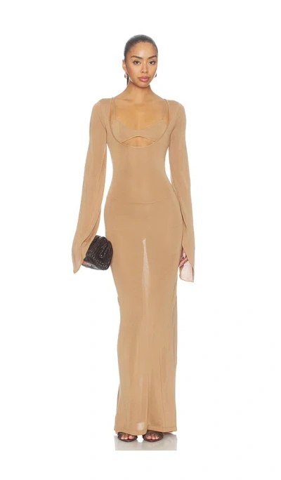 Aya Muse Zair Dress In Neutral