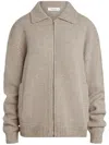 Aya Muse Knit Wool-blend Jacket In Neutrals