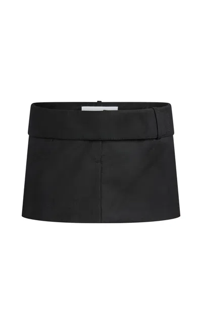 Aya Muse Zora Wool Mini Skirt In Black