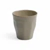 Aya Porcelain Neutrals Aya Beige Handcrafted Porcelain Cup In Gray