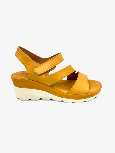 Ayalla Women's Jaycee Wedge Sandal In Tan In Orange