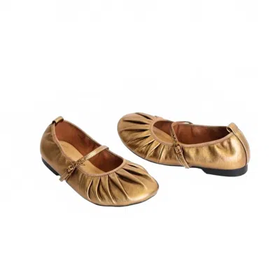 Ayalla Women's Mila Flat Shoes In Bronze In Gold
