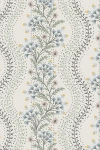 Ayara Cottagecore Wavy Floral Stripe Wallpaper