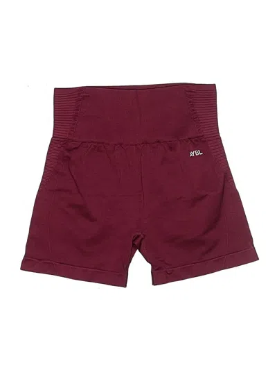 Pre-owned Aybl Athletic Shorts In Burgundy