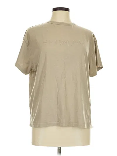 Pre-owned Aybl Short Sleeve Turtleneck In Tan