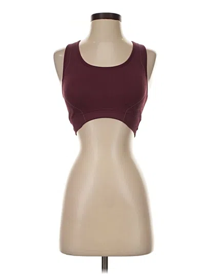 Pre-owned Aybl Sports Bra In Burgundy
