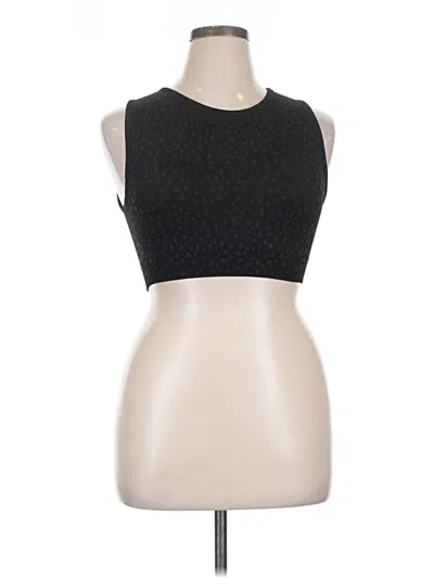 Pre-owned Aybl Tank Top Black Halter Neckline Tops