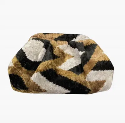 Ayca Women's Silk Velvet Ikat Clutch In Multi