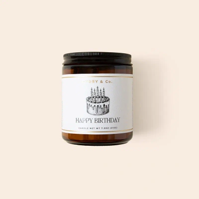 Aydry & Co. Happy Birthday Candle In Multi
