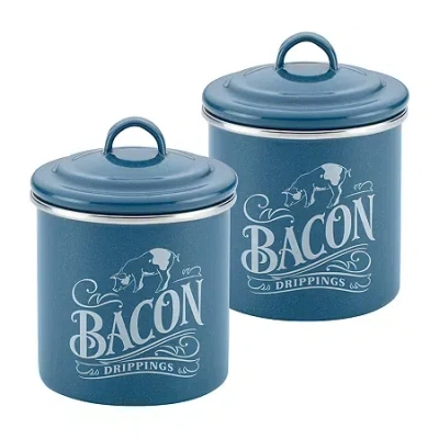 Ayesha Curry 2-pc. Bacon Grease Can Set In Blue