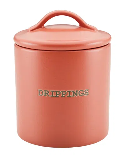 Ayesha Curry Dnu  Ceramics Bacon Grease Jar In Red