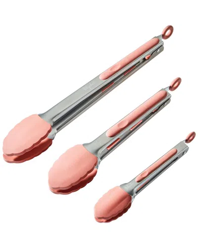 Ayesha Curry Dnu  Tools & Gadgets Locking Tongs Kitchen Utensil Set In Red