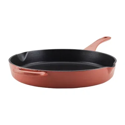 Ayesha Curry Enameled Cast Iron 12" Frying Pan In Red