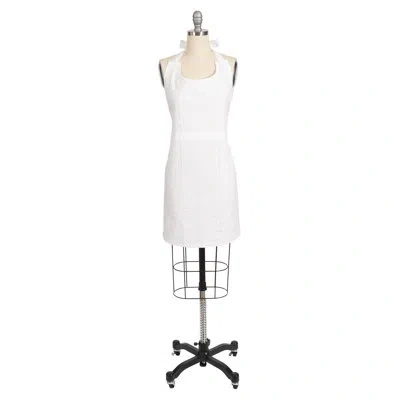 Ayesha Curry Eyelet Adult Apron In White