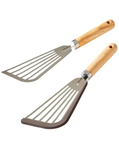Ayesha Curry Tools And Gadgets Stainless Steel Fish Turner Utensil Set, 2pc In Silver