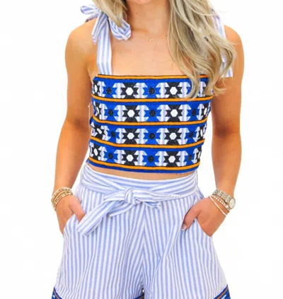 Aylaya Bali Top In Blue