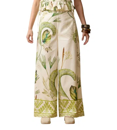 Aylaya Kauai Wide Leg Pants In Palm Forest In Multi