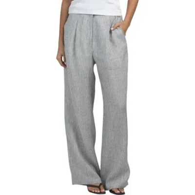 Aylaya Madrid Pant In Black/white In Gray