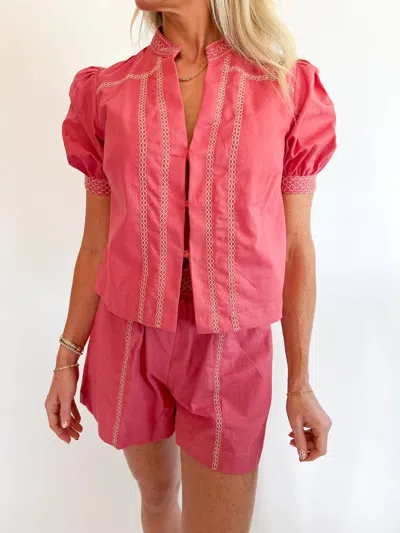 Aylaya Malabo Pull-on Shorts In Rose In Pink