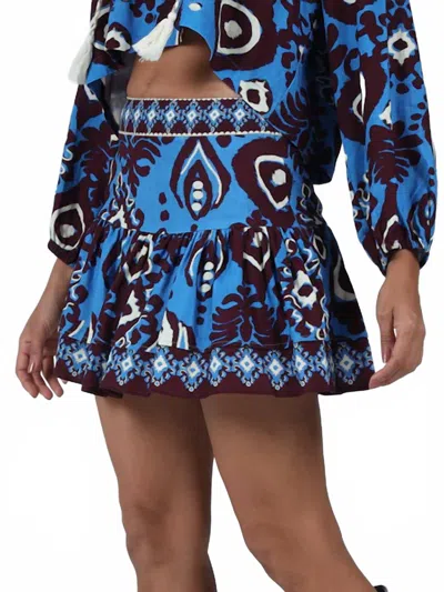 Aylaya Ocean Treasure Skirt In Blue Multi