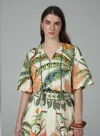 Aylaya Ruby Scallop Edge Top In Nirvana In Multi