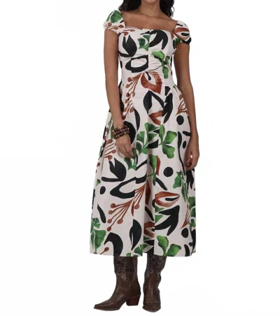 Aylaya Women's Macron Macro Midi Dress In Multi