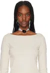Ayllón Blue & Black Gaelle Choker In Black/mint